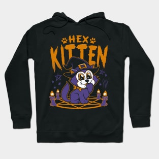 Hex Kitten - Cartoon Kawaii Witch - Chonky Cat Hoodie